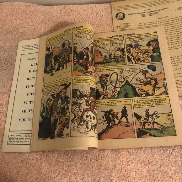 Lot of 2 Vintage Classics Illustrated Special Issue The Rough Rider - Picture 5 of 13